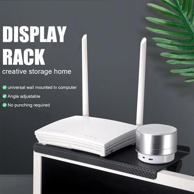 1 Stück Weiß/Schwarz TV Set-Top-Box Aufbewahrungsregal Fernbedienung Router Kleines Zubehör Multifunktionales Verstellbares Hängeregal