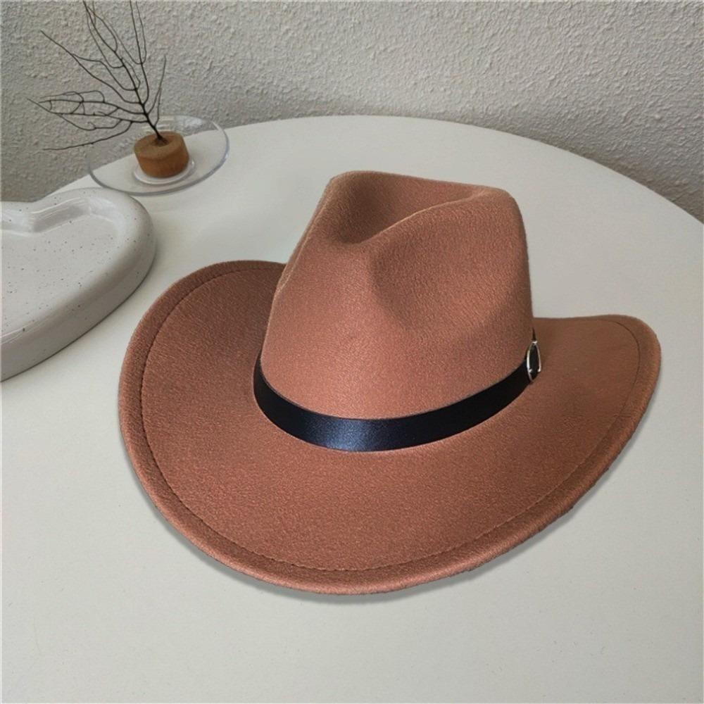Daily Wear Cowboy Hat Retro Jazz Cap New Gentleman Hat  Autumn Winter