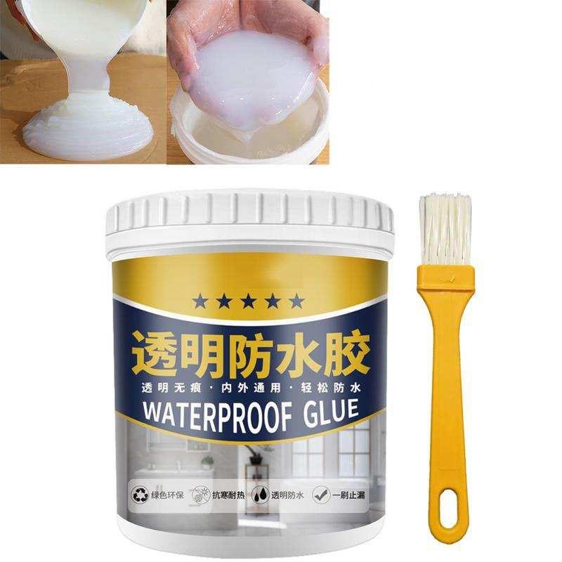 Transparenter Wasserdichter Dichtstoff Mehrzweck-Silikonkitte für Badezimmer Küche Dach Fenster Flexibel Schimmelresistent, Leckabdichtung