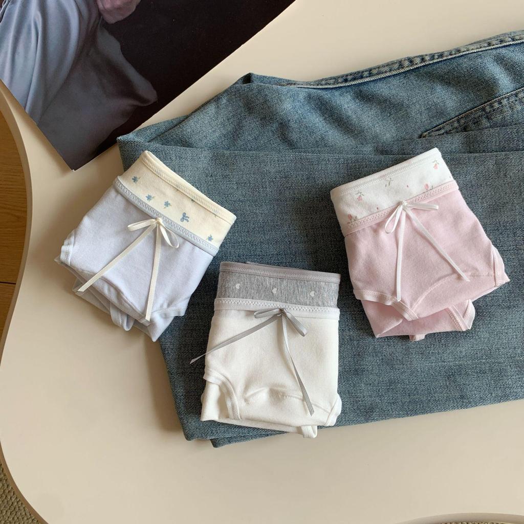 10A Antibacterial Cotton Mid-Waist Hip-Wrap Paneled Panties