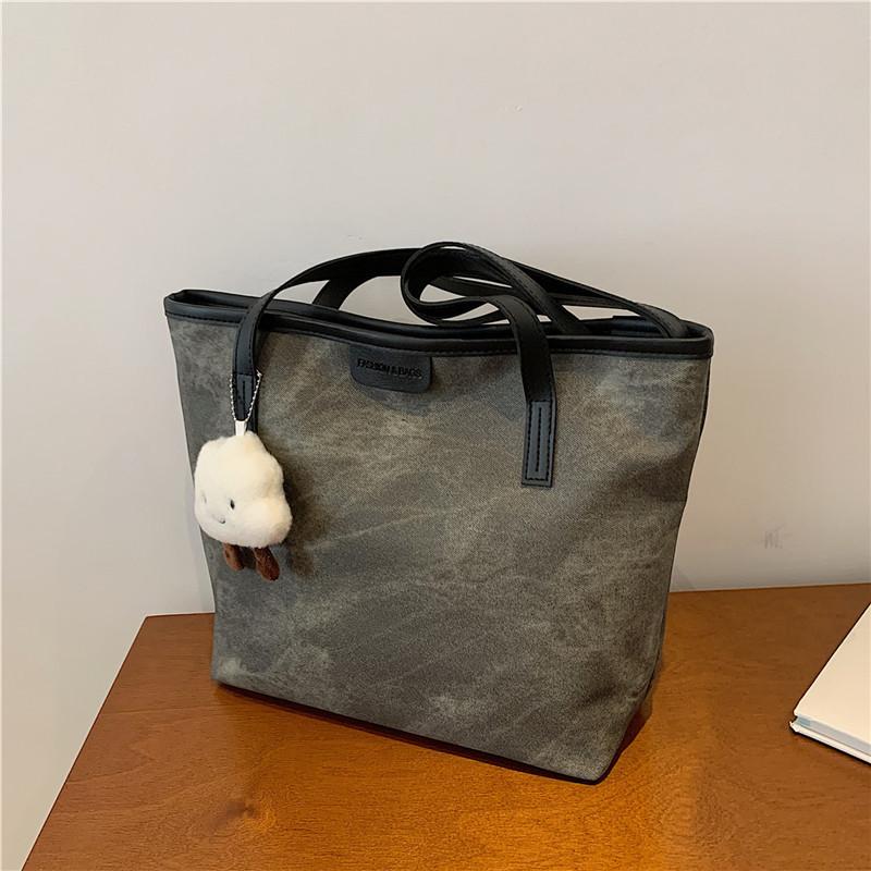 Modern Retro Minimalist Tote Bag For Women Large Size Pu Material For Trendy Look