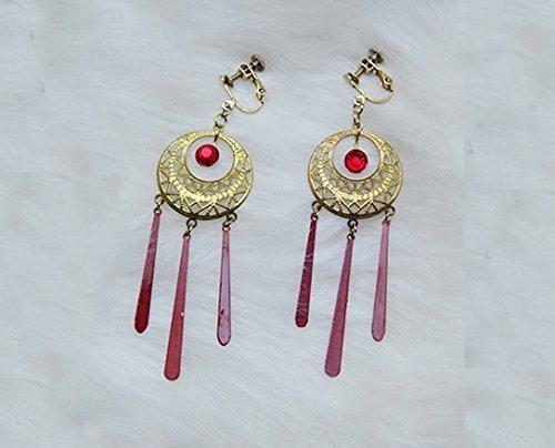 Touken Ranbu Izuminokami Kanesada-style earrings, costume accessory