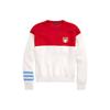 Polo SS23 Color Block Logo Printed Sweatshirt Women Sweatshirt White Red 211886899-001