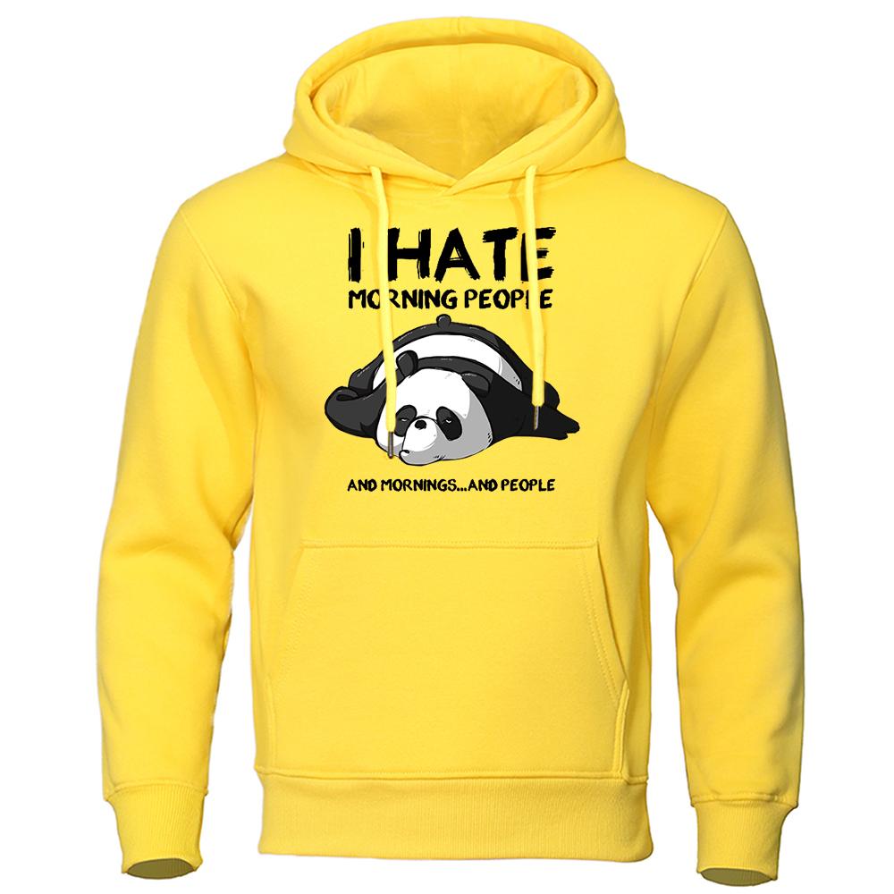 I Hate The Good Morning Man From Theduc Men'S Sweatshirt Warm Hooded Casual Fit Hoodies Harajuku Pullover