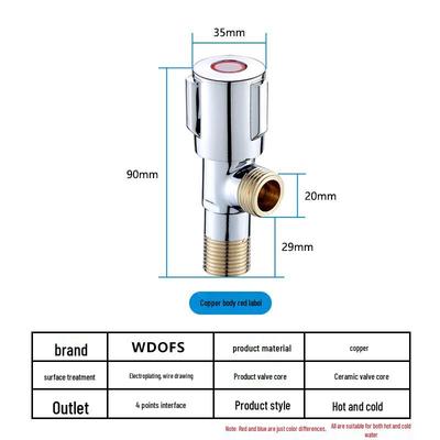 WDOFS Hot & Cold Water Angle Valve