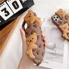 Cute Cartoon Cookie Bear Lanyard Phone Case For iPhone 17 16 15 14  Plus  13 12 11 Pro Max Shockproof Protective Cover