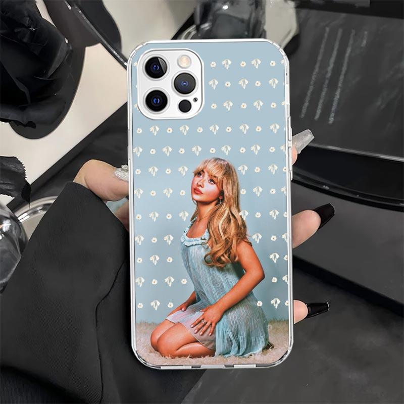 CR66 S-Sabrina C-Carpenter Phone Case for iPhone 11 12 13 Mini 14 15 Plus 16 Pro Max 17 Air 16E 7 8 SE 17ProMax Soft Fundas Cove