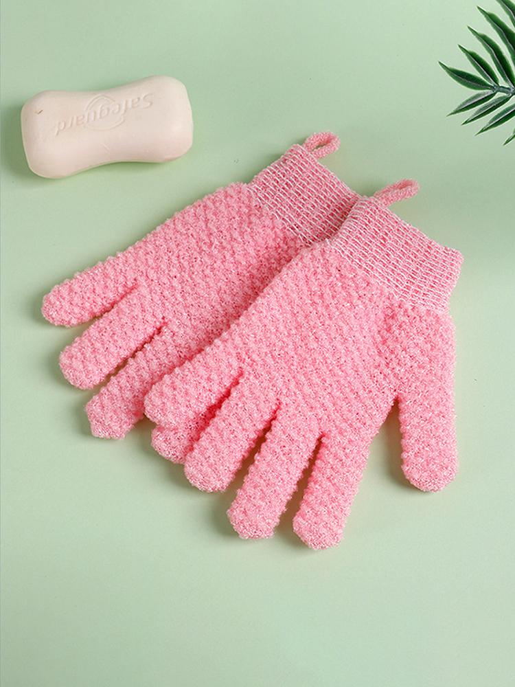 1 Pack Of Five Finger Bath Gloves Creative Home Body Massage Sponge Lazy Bath Gloves Deodorant Massage Elastic Bath Scrub Mud