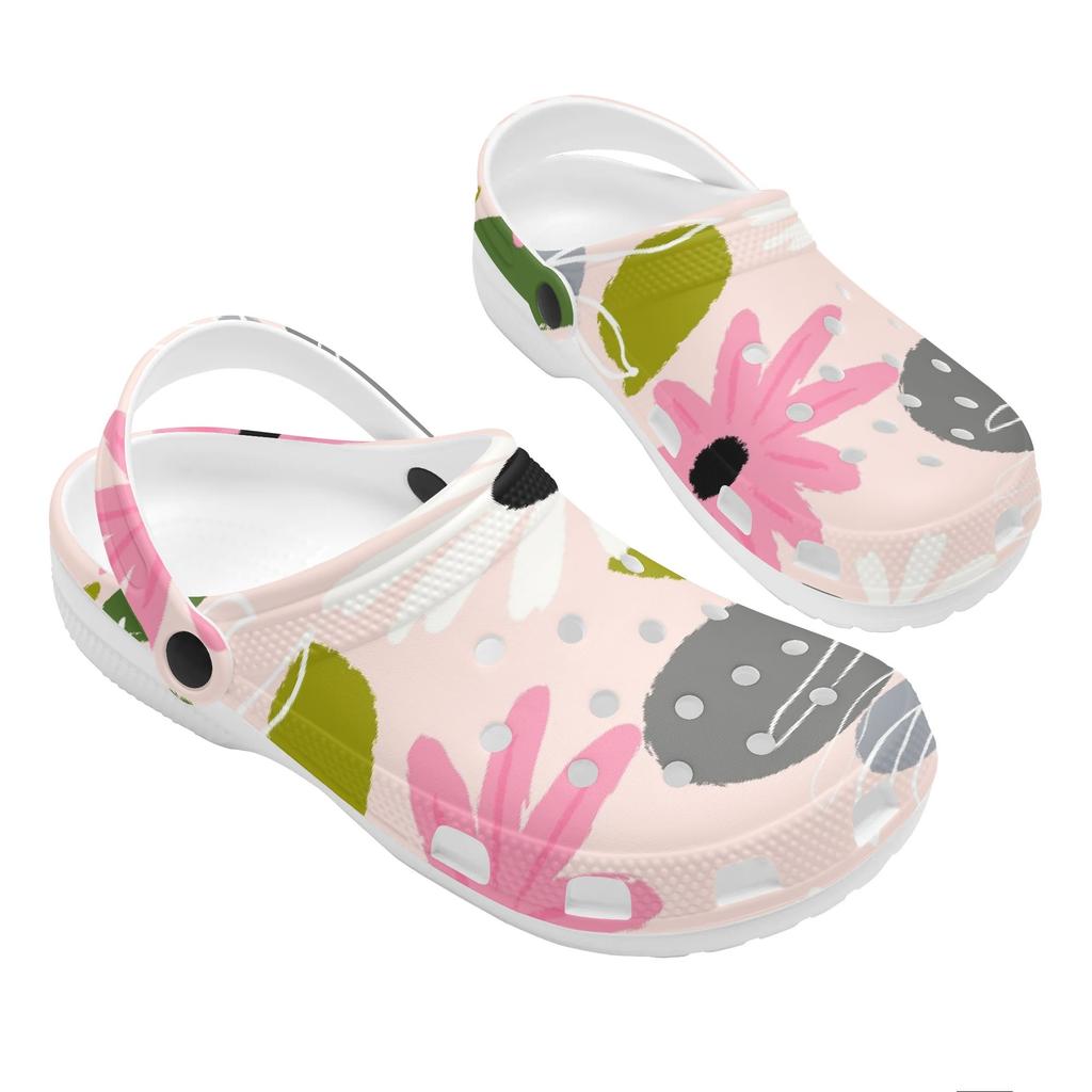 Color Print EVA Clogs Women Men Ventilated Breathable Slip On Casual Shoes Soft Sole Summer Sandals Lightweight Daily Wear