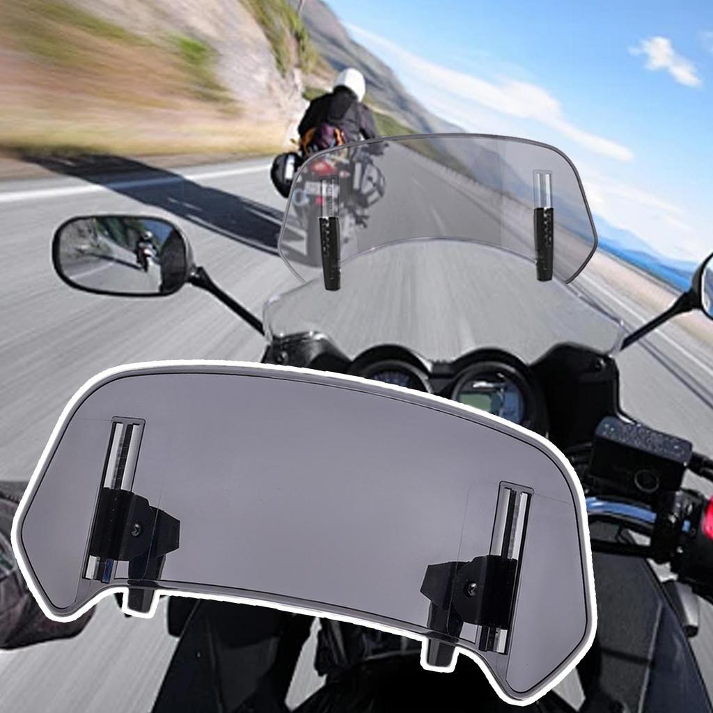Clip On Motorcycle Windscreen Extension Motorbike Wind Deflector Airflow Windscreen Wind Deflector Motorcycle Air Deflector