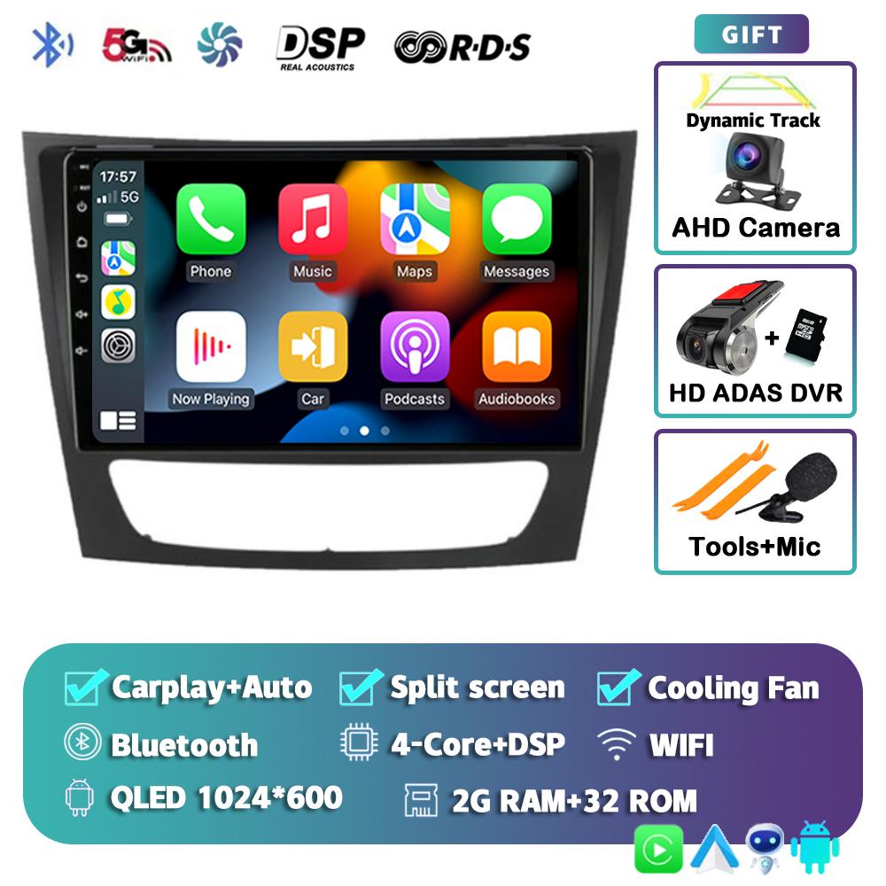 Android 14 Carplay Car Radio For Benz E-class W211 E200 E220 E300 E350 E240 E270 E280 CLS CLASS W219 Multimedia Player Stereo BT