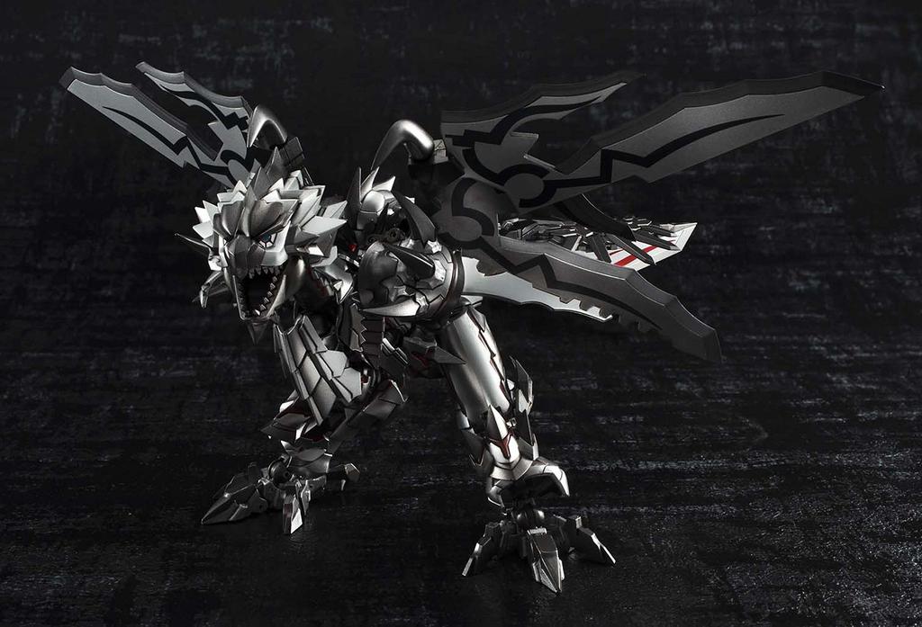 TAMASHII NATIONS Chogokin Ka Signature Monster Hunter Transforming Rathalos Rare Species Weathered Silver 150mm ABS PVC Painted Movable Figure G-Rank