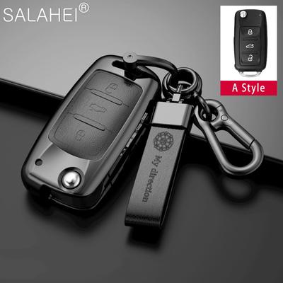 Car Key Case for Volkswagen Bora Polo Tiguan Jetta Passat Golf 7 MK7 Tiguan MK2 for Skoda Octavia A7 SEAT Ateca Leon FR 2 Ibiza