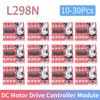 10-30Pcs L298N Motor Driver Controller Board Dual H Bridge Mini Dual Stepper Motor Drive Module Reversing PWM Speed Two Channel