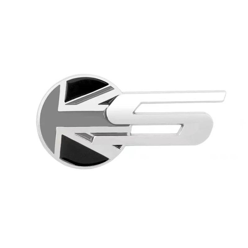 3D Metal S R Logo Car Sticker Side Fender Rear Trunk Emblem Badge Decals for  X-TYPE F-TYPE XE XF XJ XJR XFR Accessories