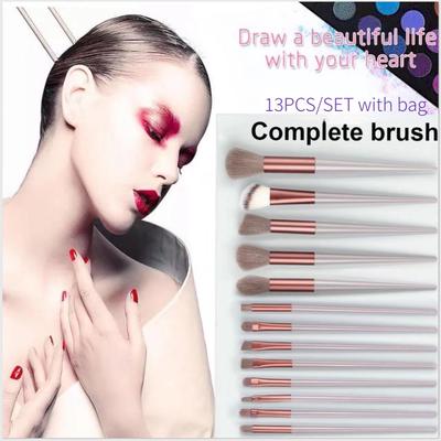 13 buc / set cu geantă instrumente de styling feței instrumente de styling pentru cosmetice fond de ten portabil de călătorie perie de machiaj set moale, perie pentru ochi machiaj facial