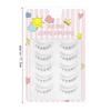 5PAIRS Transparent Stems Eyelash Extension Small Devil Eye Makup Tool One-piece Fake Lashes  Beauty