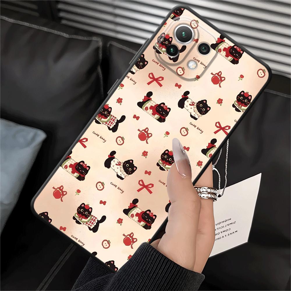 

Funda Phone Cover Case for Xiaomi Mi 11T 10T 13 Lite 12T Pro 12 14 12X 11 Cute Cartoon Cat Xiaomi 12T