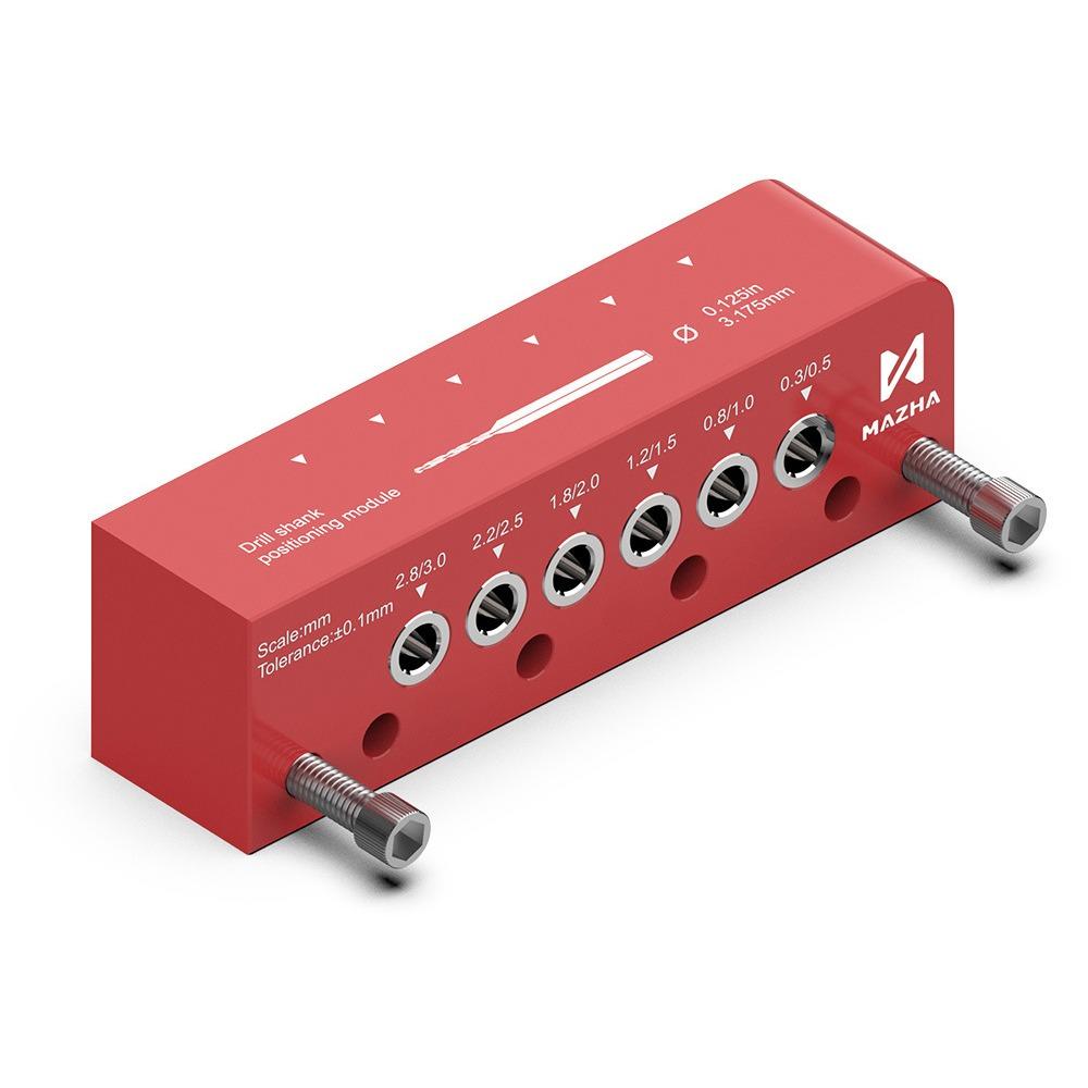 DIY Craft Round Rod Center Locator Adjustable Professional Round Bar Drilling Auxiliary Tool Aluminum Alloy for Gundam Model