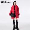 Jinyujie Women's Mid-Length Thickened Hooded Puffer Down Jacket Y23606272