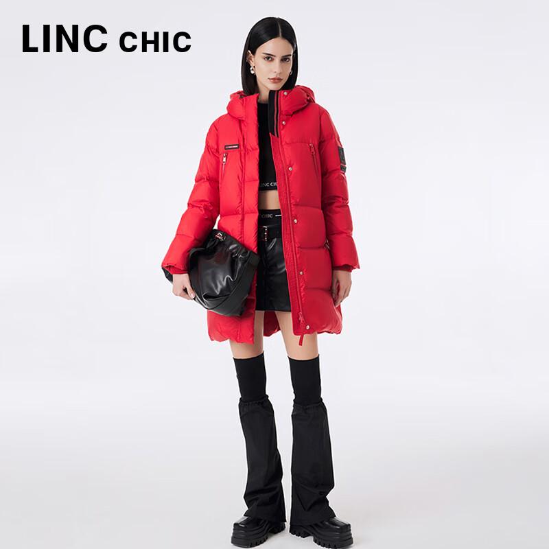 Jinyujie Women's Mid-Length Thickened Hooded Puffer Down Jacket Y23606272