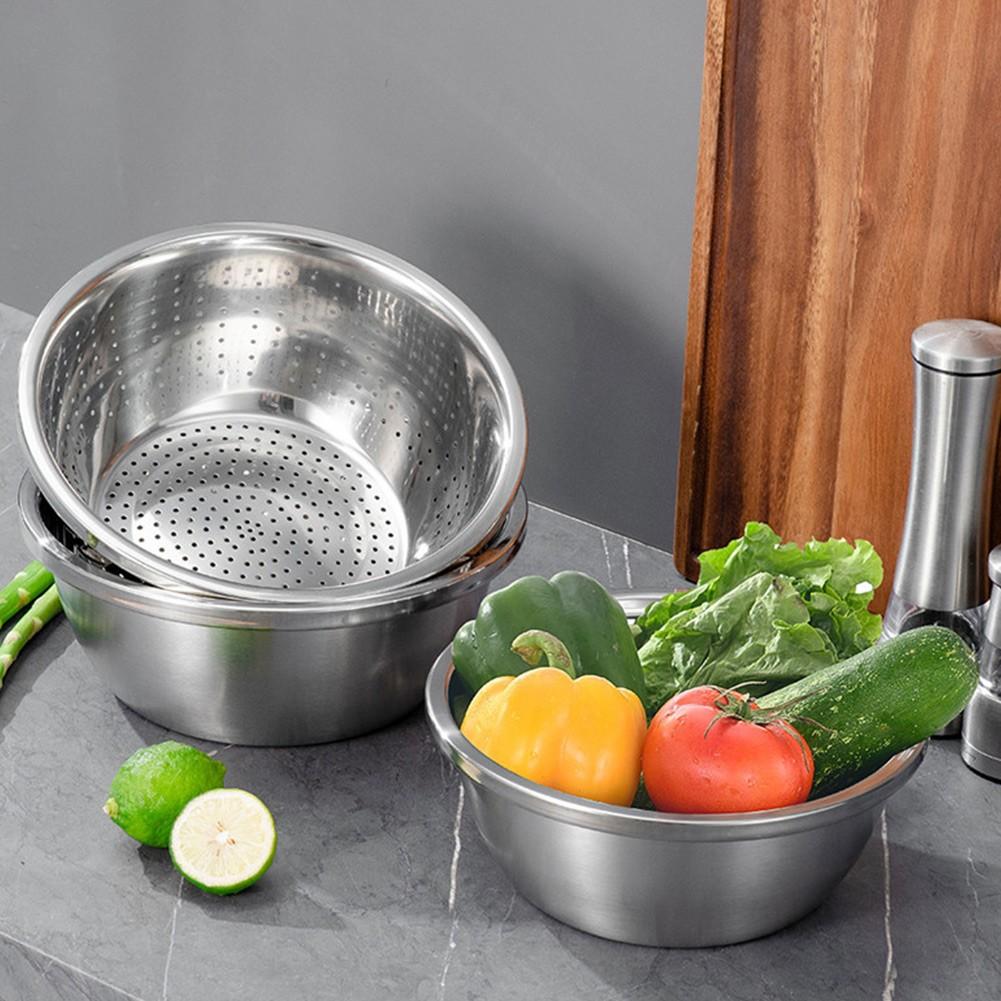Rührschüsseln, Rührschüssel, Salatbecken, Küchenspüle, hochwertiger Edelstahl