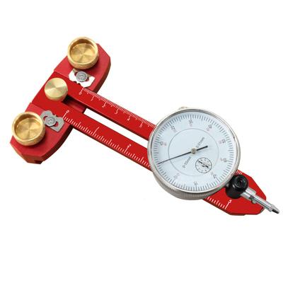 Testere Tezgahı Kalibrasyon Bulucu Yüksek Doğruluk 0-120mm Yol Yataklı Masa Testere Hizalama Ölçeri 3/8 X 3/4 inç T Yuvası Rayı için