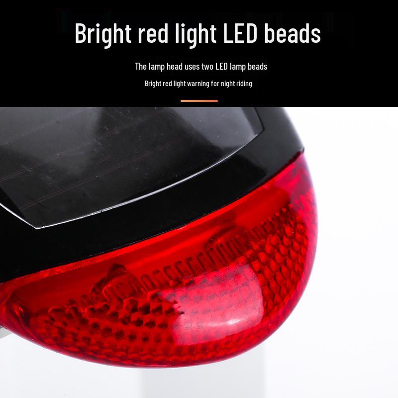 Solar-Powered Bicycle Taillight: No Charge Needed for Night Riding