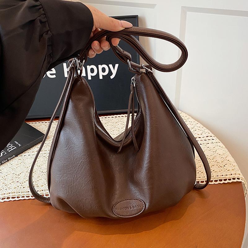 

Textured Suede Pleated Shoulder Bag for Women - Large Capacity, Trendy Autumn/Winter 2024 with Pendant One Size