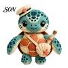 Healing Gift for Friends Handmade Knitted Doll Kids, Soft Crochet Forest Animal Plush Toy, Thoughtful Loved Ones Cute Hand Woven Stuffed Doll,