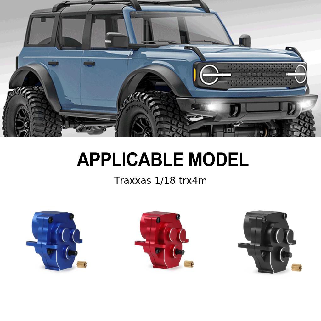1pcs Aluminum Alloy Gear Box For Trx4m 1/18 Crawler Wear And Crash Resistant RC Car Accessories Replacement Parts RC Upgrade Part
