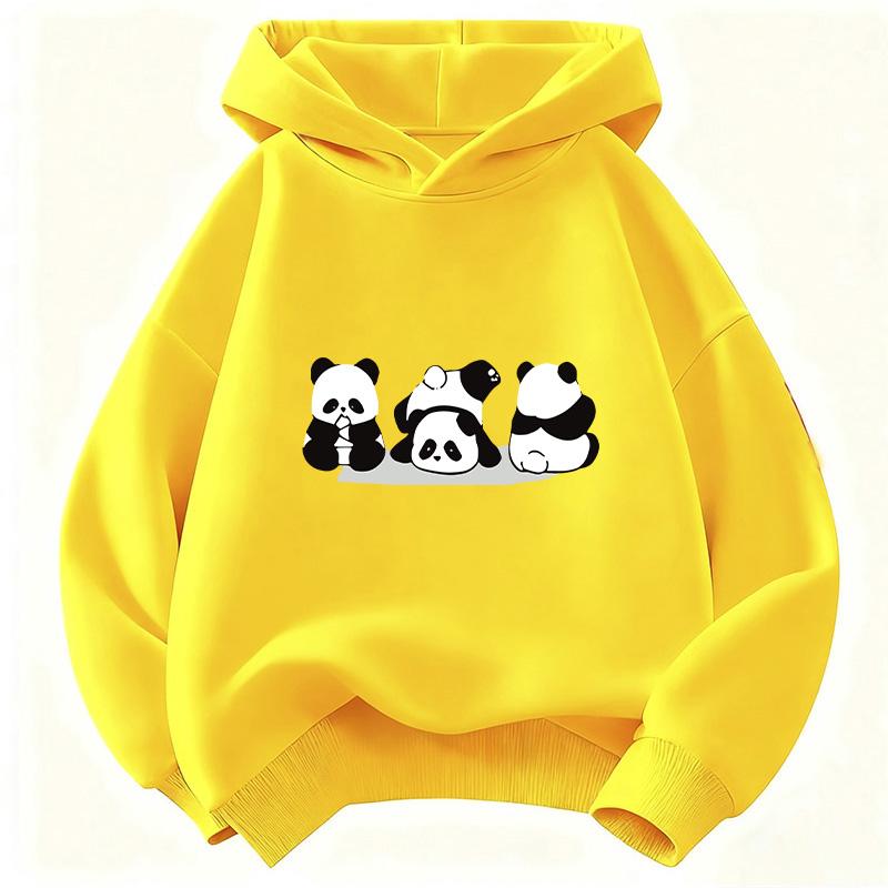 Cute Panda Hoodie Kids Children's Sweatshirt Animal Hoody for Boys Girls Autumn Winter Casual Pullover Hoodies