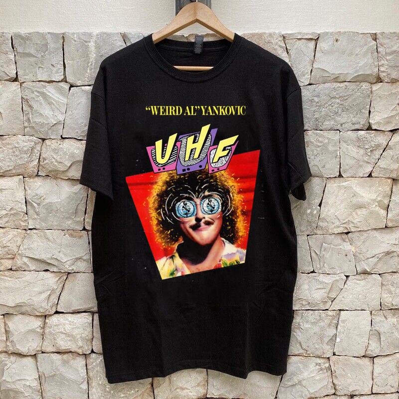 Weird Al Yankovic UHF Black Cotton T Shirt Full Size S-5XL Unisex T-Shirt XXXL
