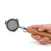 51mm Coffee Bottomless Portafilter with Filter Basket & Wooden Handle Replacement for Delonghi EC680 EC685 Coffee