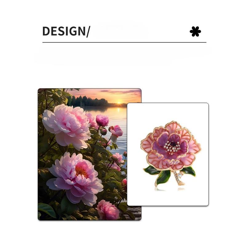 High Grade Peony Flower Brooch, Female High Sense, China-Chic, Chinese Style, Classical Brooch, Pin, Flower Cheongsam and Han Clothing Accessories