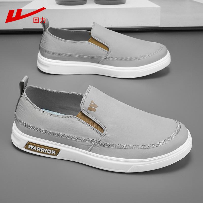 Men's shoes cloth shoes men's summer breathable one-pedal light soft-soled walking shoes sports and leisure shoes men