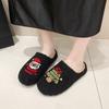 New comfortable home cute cartoon Grinch 2025 winter cotton slippers female couple thermal cotton slippers