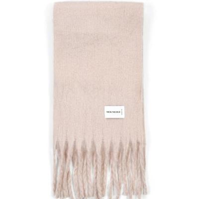 nick&NICOLE PREMIUM BOLD SOFT MUFFLER_LIGHT PINK
