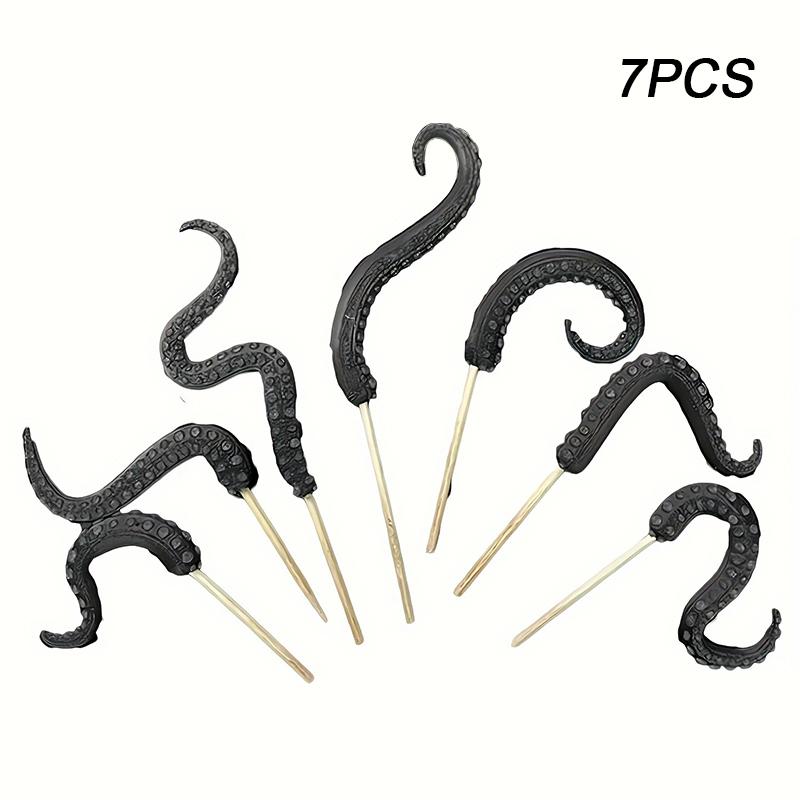 7pcs Octopus Legs in Planters House Octopus Tentacle Funny Plant Accessories Decorations House Plant Decorations 3 Colors
