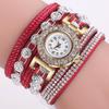 Ladies Watch, Korean Fleece Wrapped Bracelet Watch With Diamonds Wrapped Watch Accessories