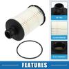 A ABSOPRO Filter No.LR011279 O-Ring Filter Fits Land R Over Defender 110 2022 2023 Plastic Paper Black