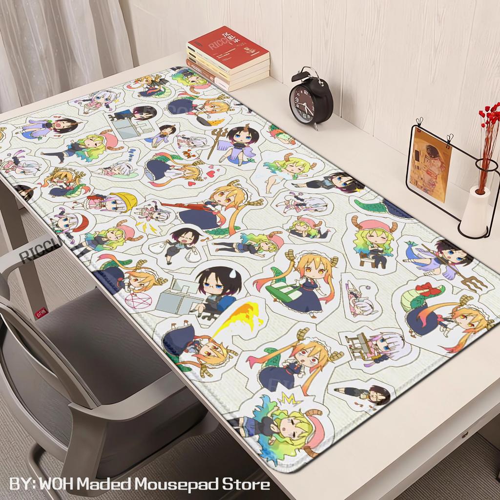 Miss Kobayashi Dragon Maid Mouse Pad Gaming Accessories Large Computer Playmat Carpet Anti-slip Laptop XXL Soft Micemat 400x900