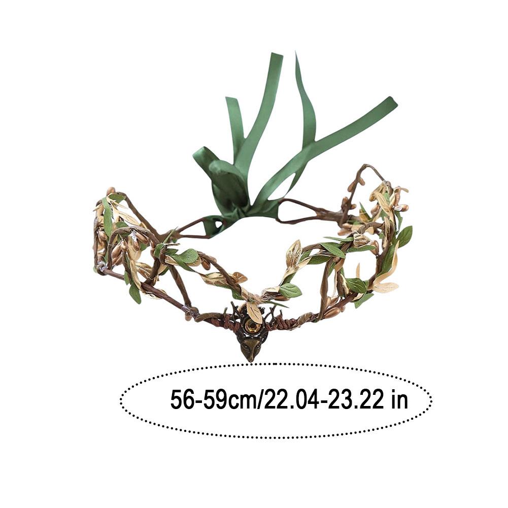 Elven Crown Elf Tiara Vine Headpiece Fairy Witch Diadema Crown Gothic Headband Woodland Dress Bridal Wedding Hair Accessories