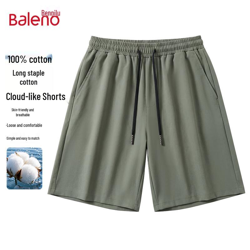 Baleno Men s Summer Cotton Drawstring Shorts M