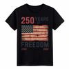 1776-2026 250 Years Vintage USA Flag Patriotic Independence Day T-Shirt Tee