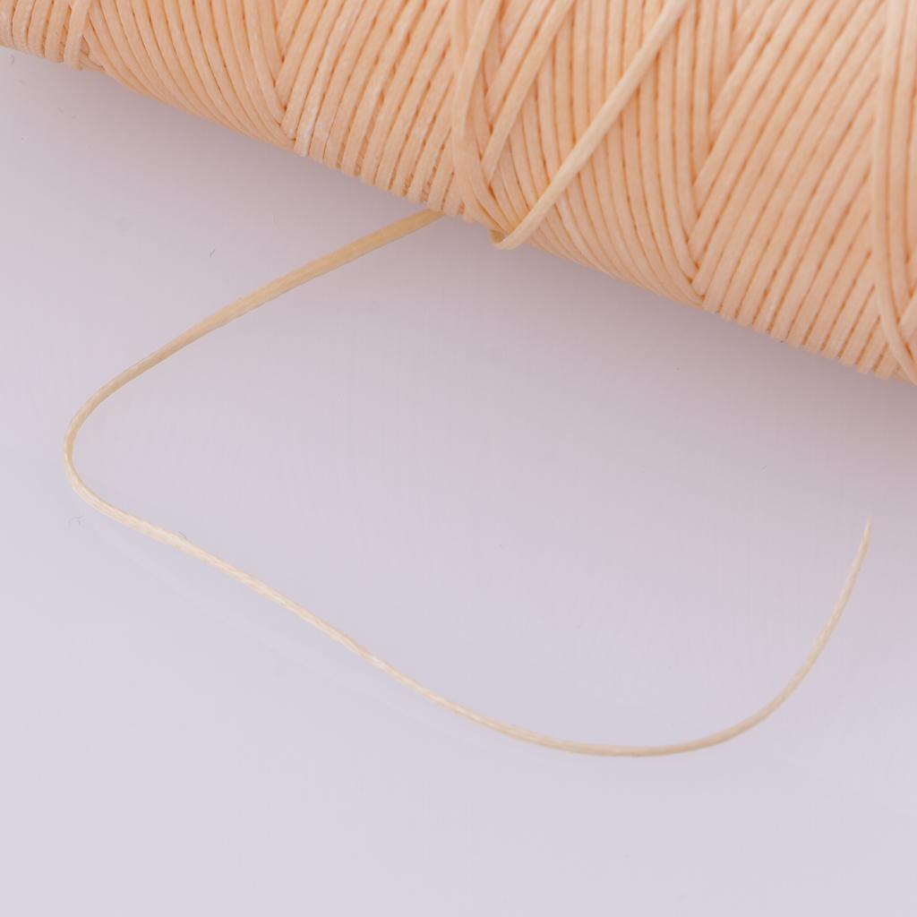 Durable 200 mm 210D Leather Waxed Thread Cord String for DIY