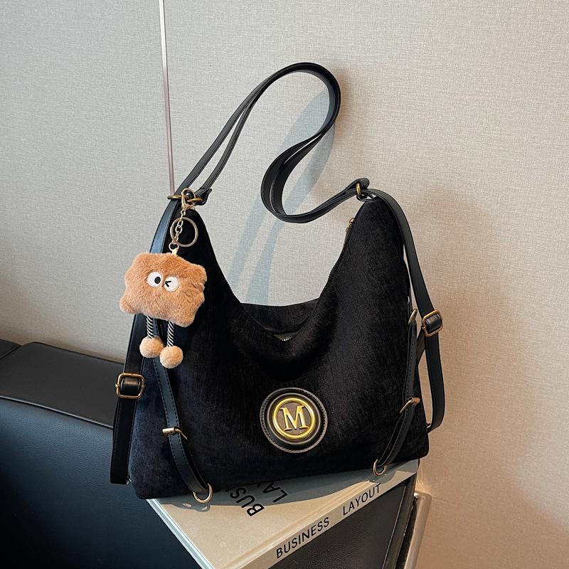 Ladies' Vintage Large Capacity Tote Bag, Single Shoulder Backpack