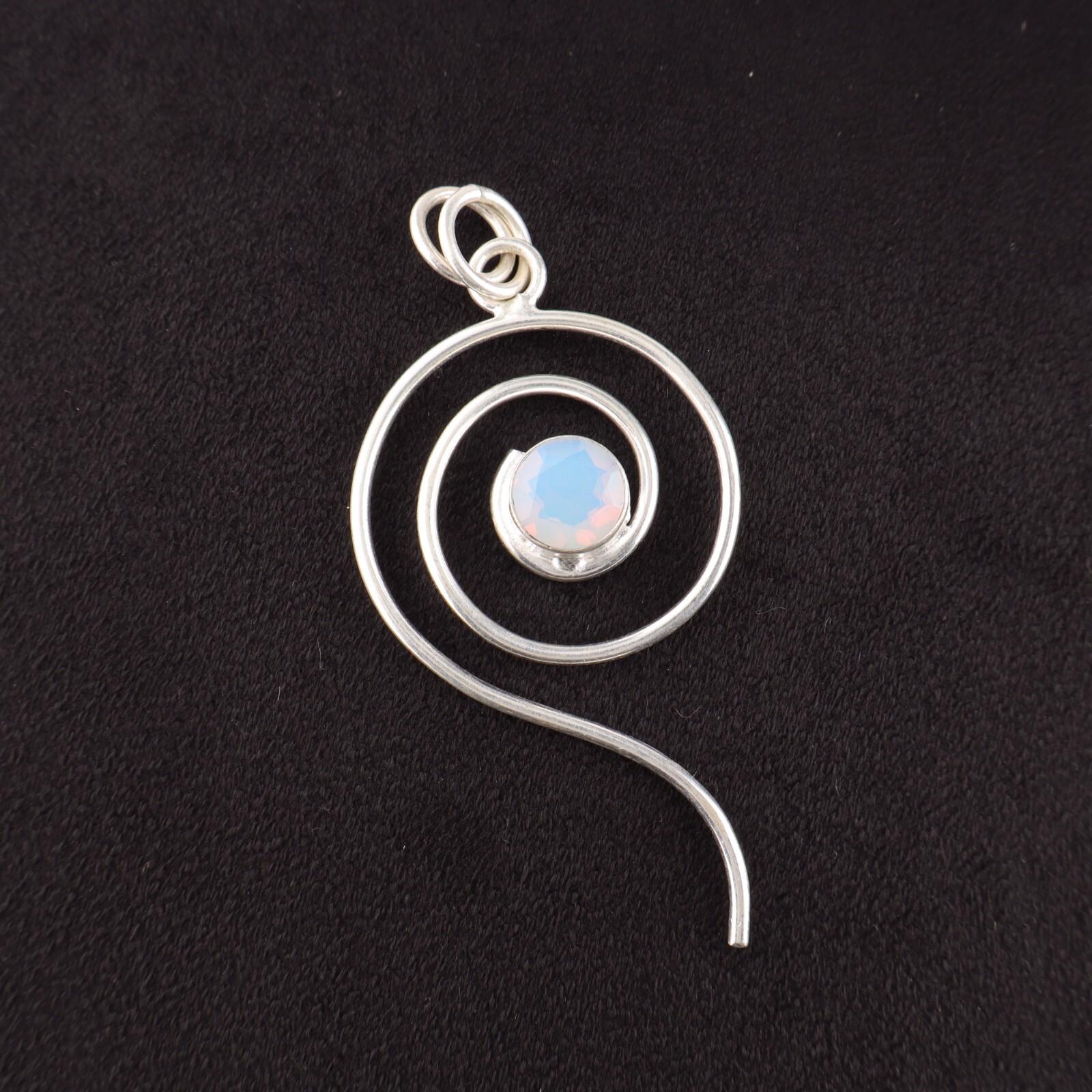 

Milky Opal Gemstone 925 Sterling Silver Jewelry Pendant For Mother s Day Gift PP-42-13