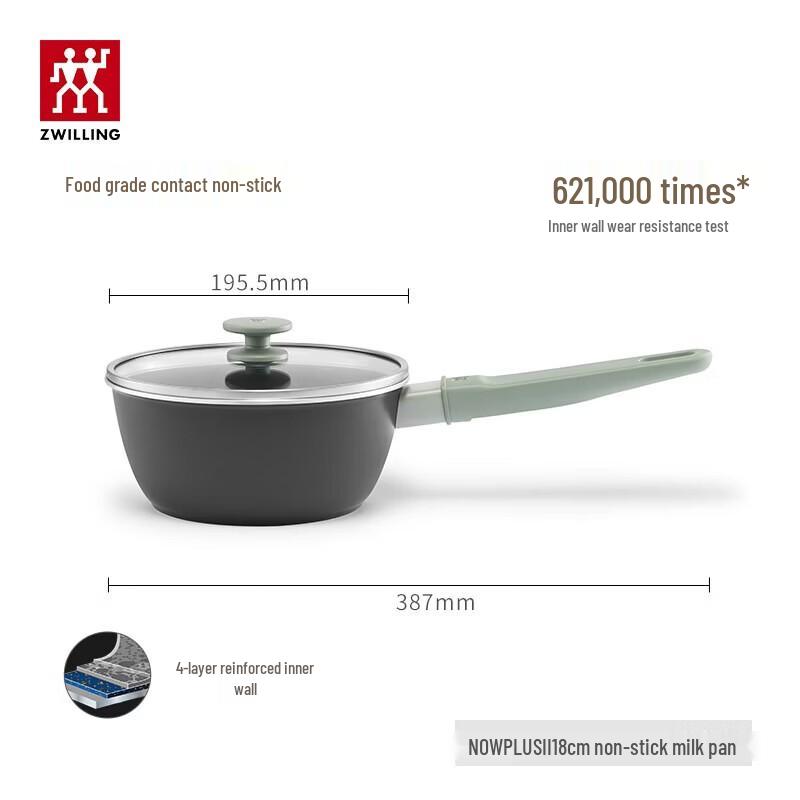 ZWILLING NowPlus II 18cm Titanium Non-stick Saucepan