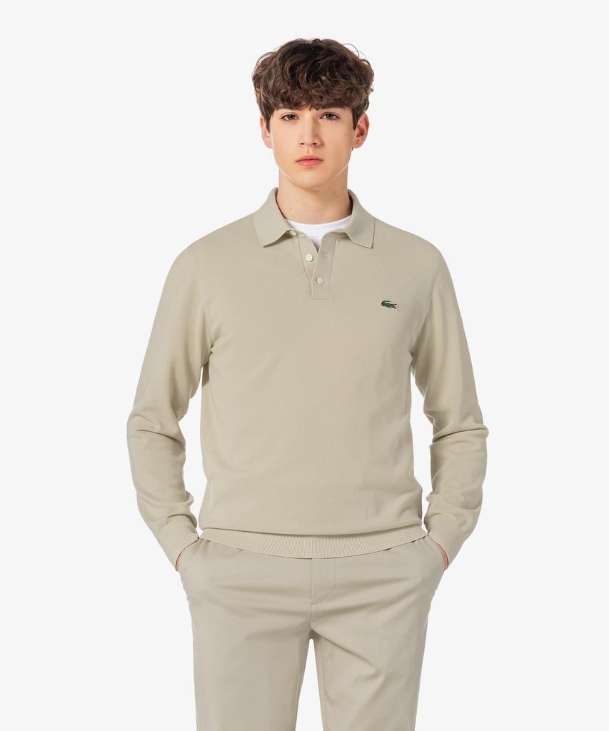 LACOSTE Men'S Pique Long Sleeve Polo Sweater Ah306E-56G 02S